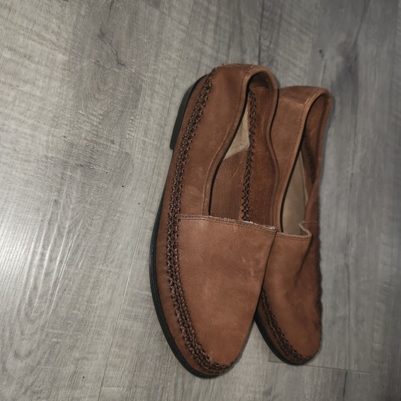Kenneth Cole New York Mens Brown Leather Whipstitch Loafers Slip On Shoes 11.5 D main image 15